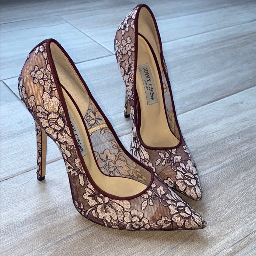 Jimmy choo Anouk Bordeaux pumps size 9